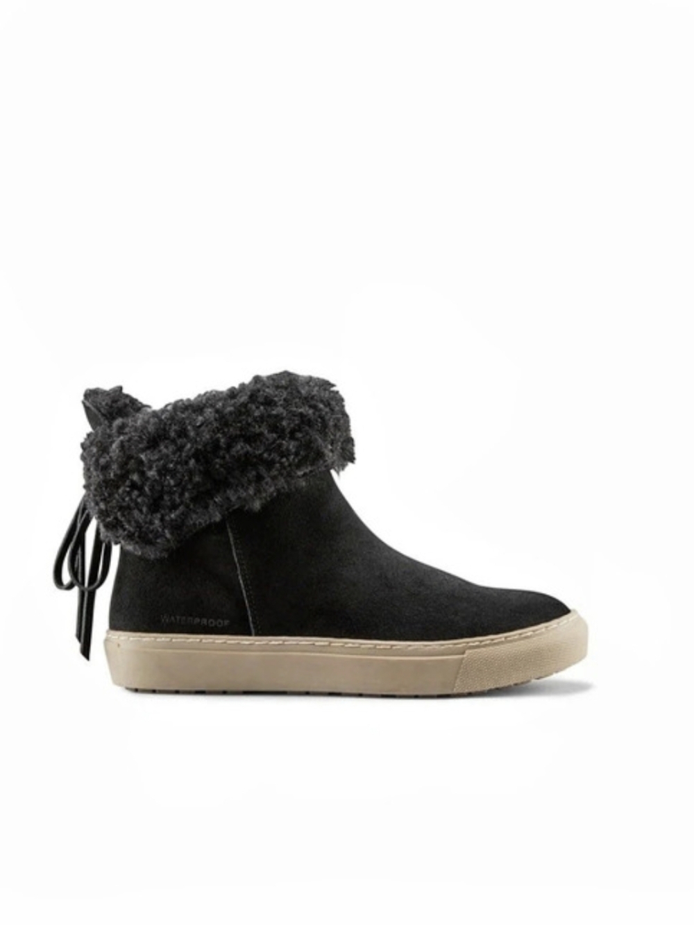 COUGAR Black Suede Faux Fur Winter Boots